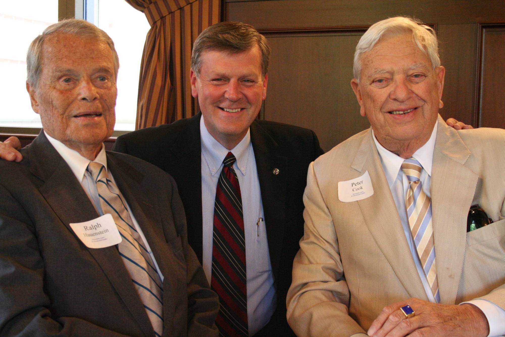 ralph hauenstein, peter cook, and tom haas